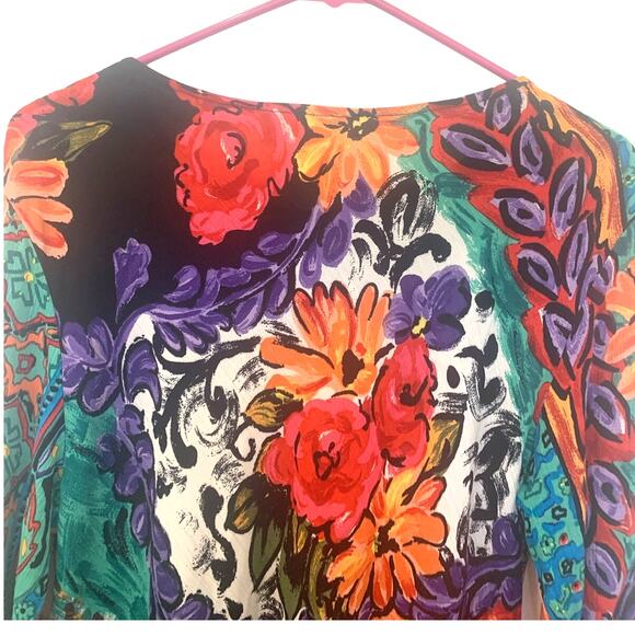 Vintage Carole Little Retro Short Dress 4  A Line  Boho Mod 70’s Hippie Festival - Picture 5 of 8